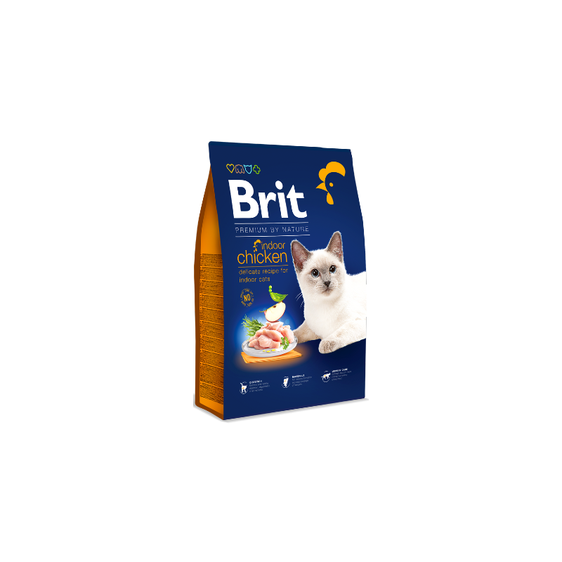 Brit Premium by Nature Cat Indoor Chicken 8 kg