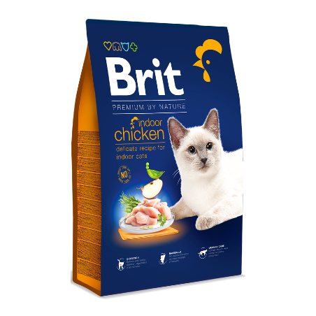 Brit Premium by Nature Cat Indoor Chicken 8 kg