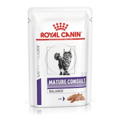 Royal Canin Vet Health Nutrition Mature Consult Balance Feline | Wet (Saqueta) 12 X 85 g