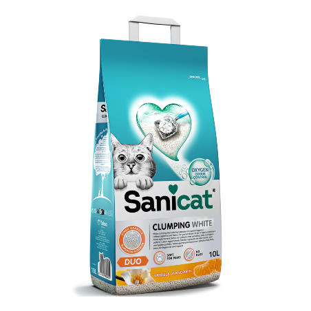 Sanicat Clumping White Active Duo Baunilha & Tangerina 10 L