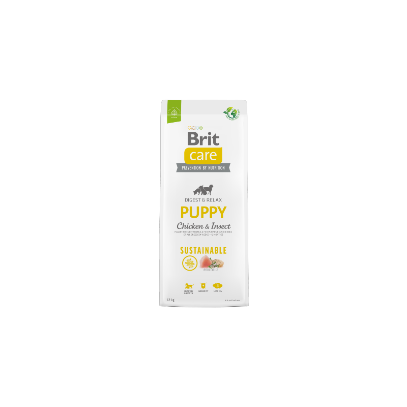 Brit Care Dog Sustainable Puppy | Chicken & Insect 12 kg