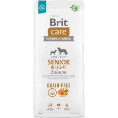 Brit Care Dog Grain-free Senior & Light | Salmon 12 kg