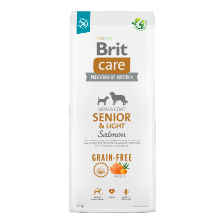 Brit Care Dog Grain-free Senior & Light | Salmon 12 kg