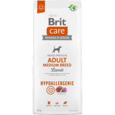 Brit Care Dog Adult Medium Breed Hypoallergenic | Lamb 12 kg