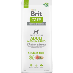 Brit Care Dog Sustainable Adult Medium Breed | Chicken & Insect 3 kg