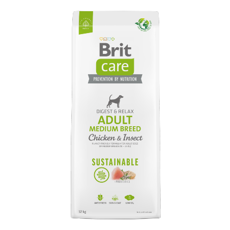 Brit Care Dog Sustainable Adult Medium Breed | Chicken & Insect 3 kg