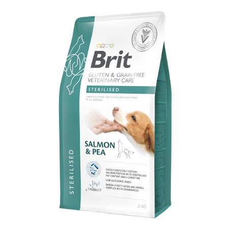 Brit Veterinary Diet Dog Sterilised Gluten & Grain-Free | Salmon & Pea	 12 kg