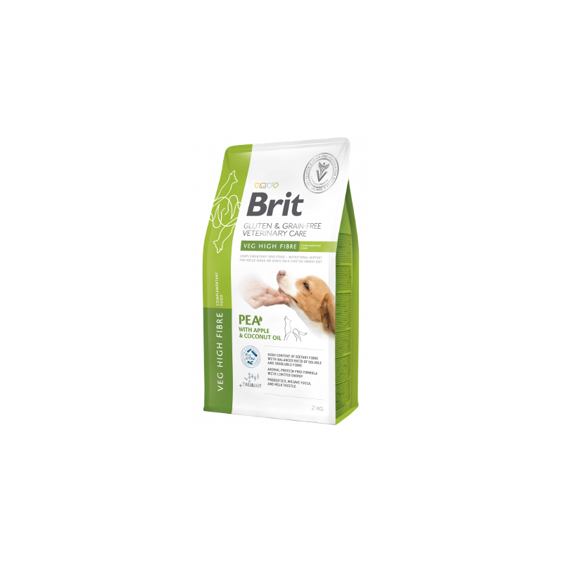 Brit Veterinary Diet Dog Veg High Fibre Gluten & Grain-Free | Pea with Apple & Coconut Oil 400 g