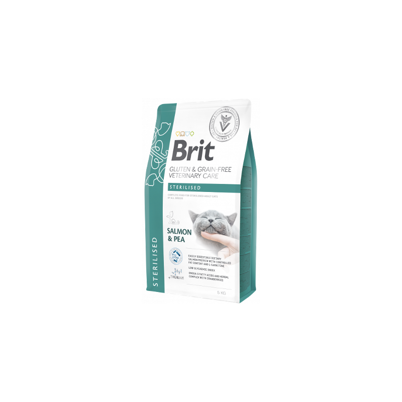 Brit Veterinary Diet Cat Sterilised Gluten & Grain-Free | Salmon & Pea 2 kg