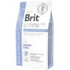 Brit Veterinary Diet Cat Calm & Stress Relief Gluten & Grain-Free | Salmon & Pea 2 kg