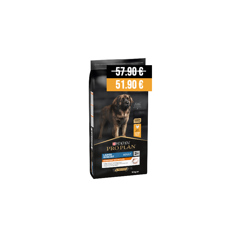 Pro Plan Dog Everyday Nutrition Large Robust Adult Chicken - Desconto 6  14 kg