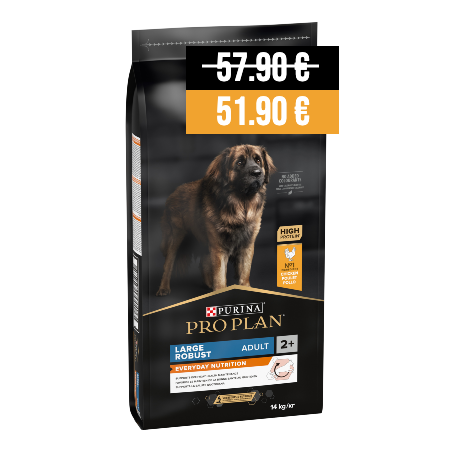 Pro Plan Dog Everyday Nutrition Large Robust Adult Chicken - Desconto 6  14 kg