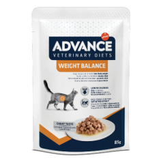 Advance Vet Cat Weight Balance | Wet (Saqueta) Cx c/ 12 saquetas 85 g