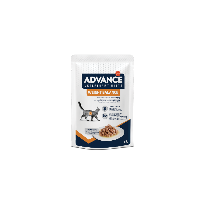 Advance Vet Cat Weight Balance | Wet (Saqueta) Cx c/ 12 saquetas 85 g