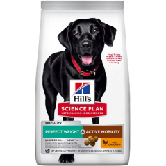 Hills Science Plan Dog Perfect Weight & Active Mobility Large Breed Adult with Chicken 12 kg