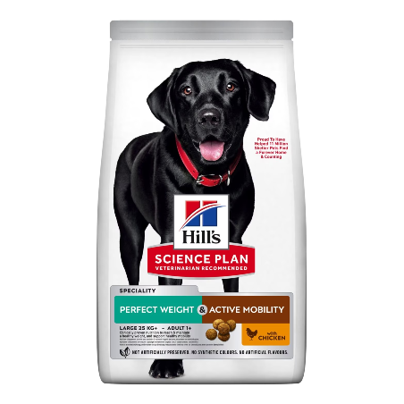 Hills Science Plan Dog Perfect Weight & Active Mobility Large Breed Adult with Chicken 12 kg