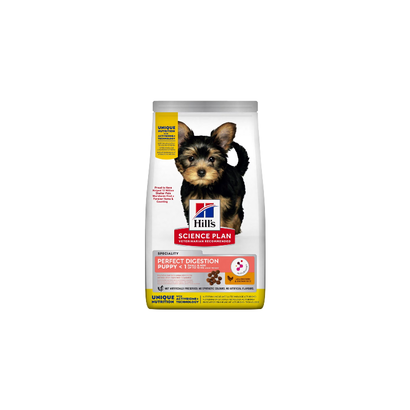 Hills Science Plan Perfect Digestion Small & Mini Puppy with Chicken 1.5 kg