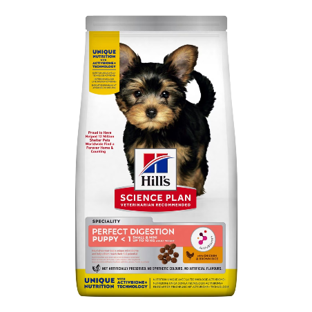 Hills Science Plan Perfect Digestion Small & Mini Puppy with Chicken 1.5 kg