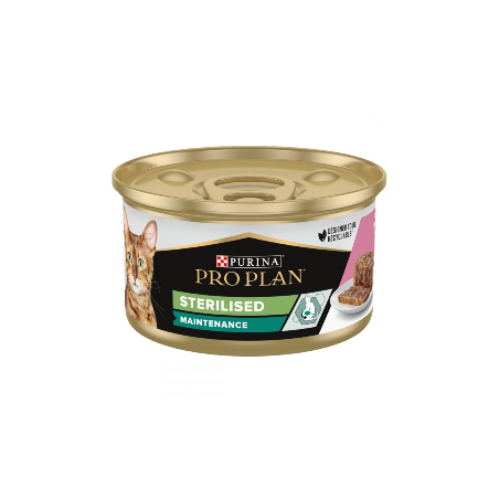 Pro Plan Cat Sterilised Maintenance Tuna & Salmon Terrine| Wet (Lata) 24 X 85 g