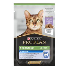 Pro Plan Cat Sterilised 7+ with Turkey Terrine | Wet (Saqueta) 26 X 75 g