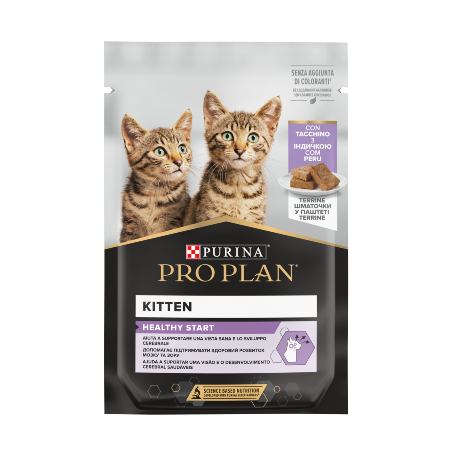 Pro Plan Cat Kitten with Turkey Terrine | Wet (Saqueta) 26 X 75 g