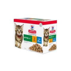 Hills Science Plan Feline Kitten Chicken & Ocean Fish Multipack | Wet (Saqueta) 12 x 85 g