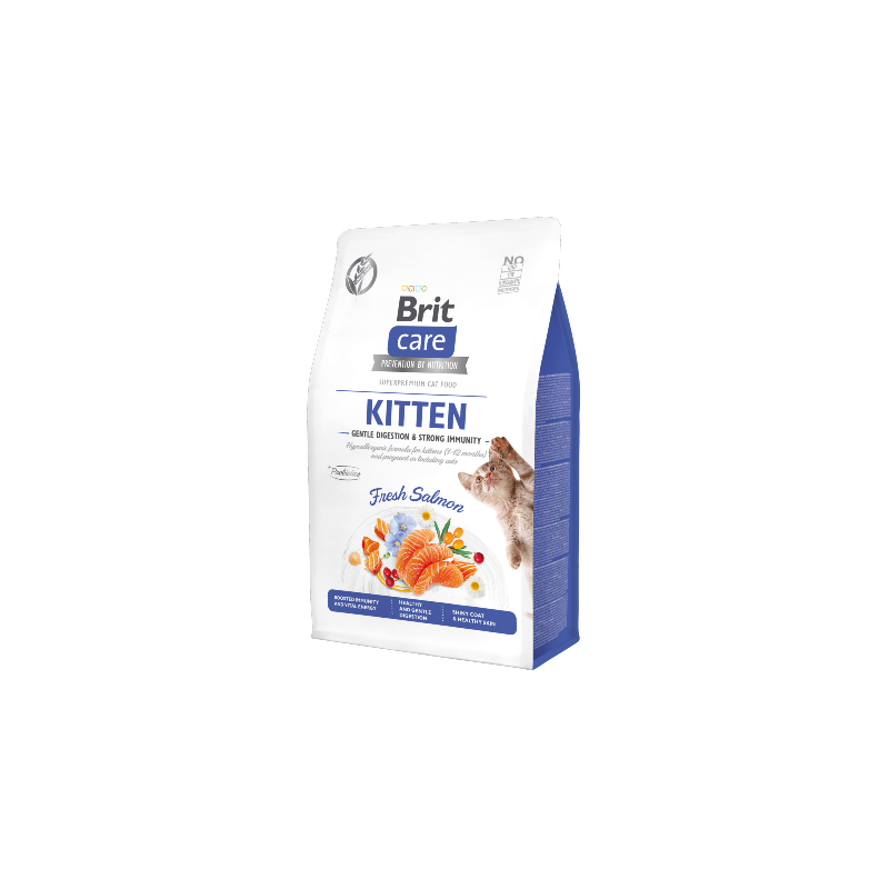 Brit Care Cat Grain Free Kitten Gentle Digestion & Strong Immunity | Salmon 400 g