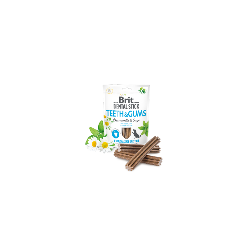 Brit Care Dog Dental Stick Teeth & Gums with Chamomile & Sage 7 sticks