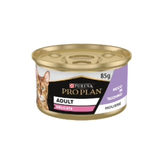 Pro Plan Cat Adult Delicate Mousse With Turkey Terrine| Wet (Lata)	 24 X 85 g