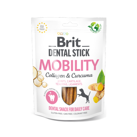 Brit Care Dental Stick Mobility with Collagen & Curcuma 7 sticks