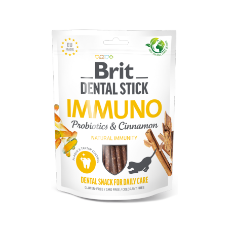 Brit Care Dental Stick with Immuno Probiotics & Cinnamon 7 sticks