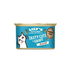 Lilys Kitchen Cat Tasty Cuts Ocean Fish in Gravy | Wet (Lata) 24 X 85 g