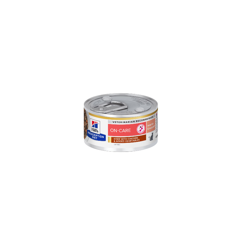 Hills Prescription Diet Feline On-Care Stew with Chicken & Vegetables | Wet (Lata)	 12 X 82 g