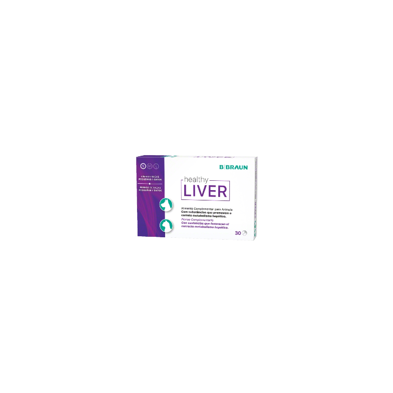 B.Braun Healthy Liver | Raças Pequenas e Gatos 30 comprimidos