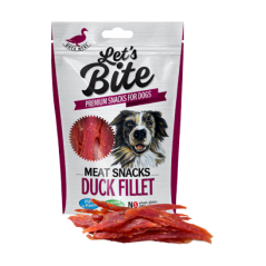 Brit Let's Bite Dog Meat Snacks Duck Fillet 80 g