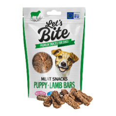 Brit Let's Bite Dog Meat Snacks Puppy Lamb Bars 80 g