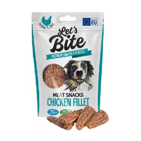 Brit Let's Bite Dog Meat Snacks Chicken Fillet 80 g