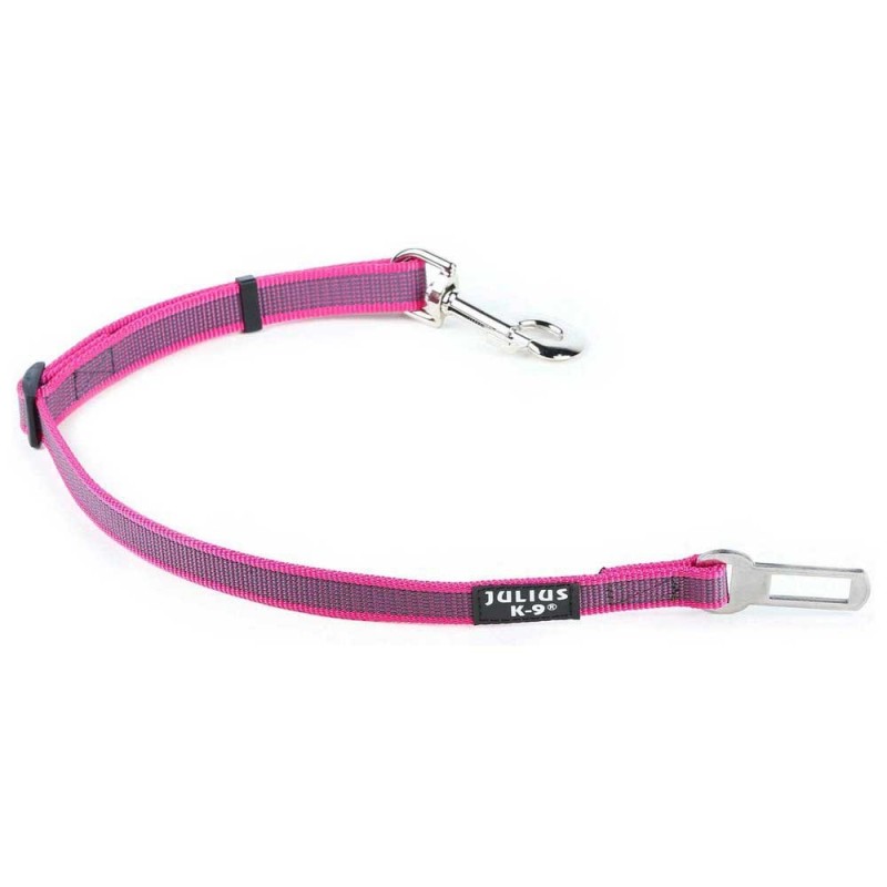 Julius-K9 Color & Grey Adaptador Cinto Segurança - 10 kg Rosa