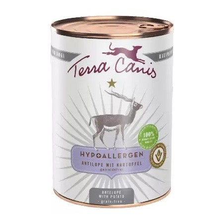 Terra Canis Hipoalergénico Antílope com Batata | Wet (Lata) 400 g