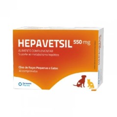 Hepavetsil 550 mg | Raças Pequenas e Gatos 30 comprimidos