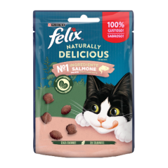 Felix Naturally Delicious Salmão & Espinafres | Wet (Saqueta) 50 g