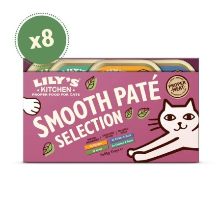 Lilys Kitchen Cat Adult Smooth Paté Multipack | Wet (Terrina) 8 x 85 g