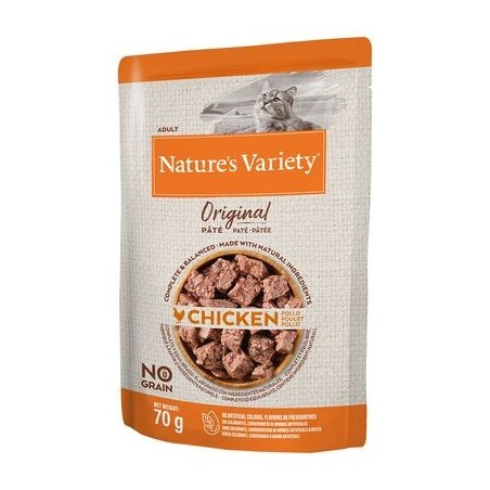 Natures Variety Cat Original No Grain Vaca & Frango Paté | Wet (Saqueta) 12 X 70 g