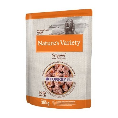 Natures Variety Dog Original No Grain Medium Maxi Peru Paté | Wet (Saqueta)  8 X 300 g