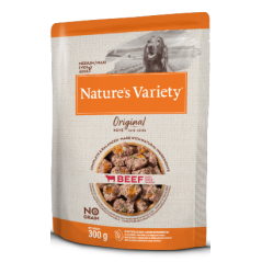 Natures Variety Dog Original No Grain Medium Maxi Vaca Paté | Wet (Saqueta) 8 X 300 g