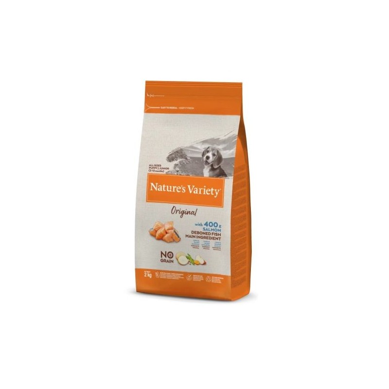 Natures Variety Dog Original No Grain Junior Salmão  10 kg