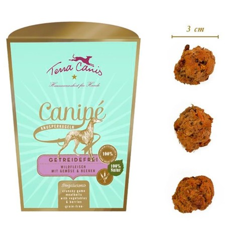 Terra Canis Cão Canipé Snacks de Veado Com Vegetais e Bagas Sem Cereais 200 g