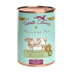 Terra Canis Sem Cereais Vaca com Courgette, Abóbora e Orégano | Wet (Lata) 400 g