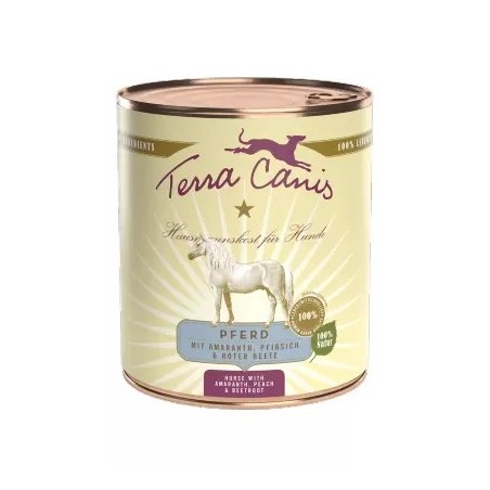 Terra Canis Cavalo com Amaranto, Pêssego e Beterraba | Wet (Lata) 800 g