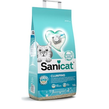 Sanicat Clumping Sabão Marselha 16 L